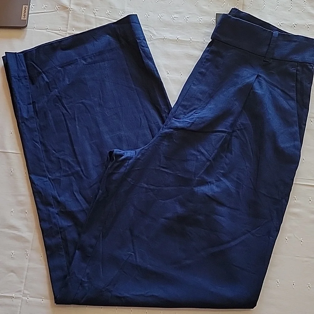 Women's Banana Republic Wide‎ Leg Pants, Navy, Size 10, NWT